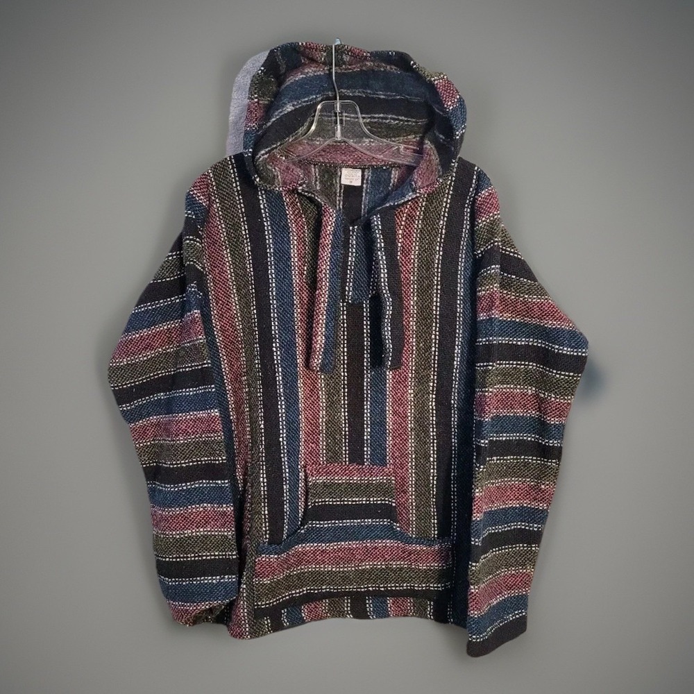 Artesanias Men's M Mickey Surf Hoodie Pullover Sweater Hipster Boho